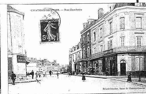 Ville de CHATEAUGONTIERBAZOUGES Carte postale ancienne