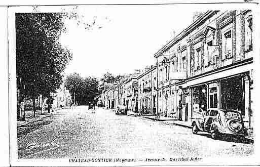 Ville de CHATEAUGONTIERBAZOUGES Carte postale ancienne