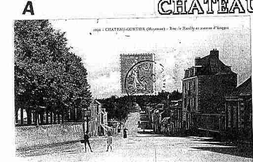 Ville de CHATEAUGONTIERBAZOUGES Carte postale ancienne