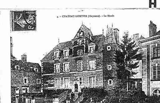 Ville de CHATEAUGONTIERBAZOUGES Carte postale ancienne