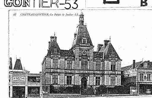 Ville de CHATEAUGONTIERBAZOUGES Carte postale ancienne