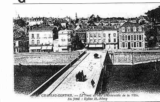 Ville de CHATEAUGONTIERBAZOUGES Carte postale ancienne