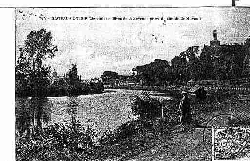 Ville de CHATEAUGONTIERBAZOUGES Carte postale ancienne