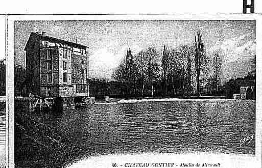 Ville de CHATEAUGONTIERBAZOUGES Carte postale ancienne