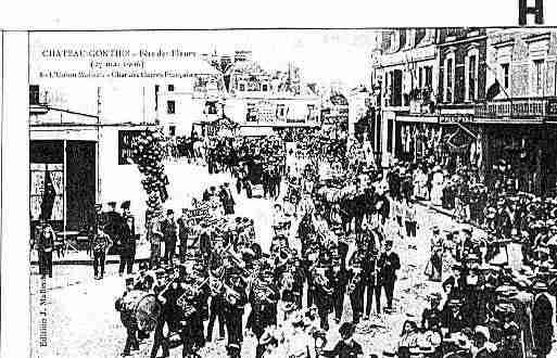 Ville de CHATEAUGONTIERBAZOUGES Carte postale ancienne