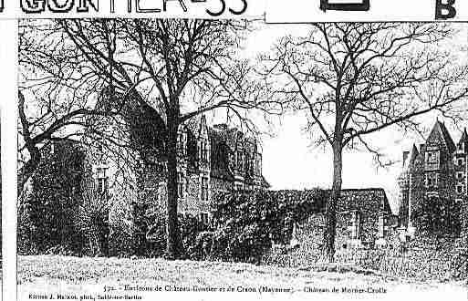 Ville de CHATEAUGONTIERBAZOUGES Carte postale ancienne