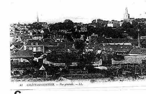 Ville de CHATEAUGONTIERBAZOUGES Carte postale ancienne Ville de CHATEAUGONTIERBAZOUGES Carte postale ancienne
