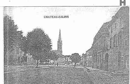 Ville de CHATEAUSALINS Carte postale ancienne