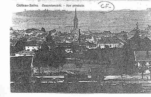 Ville de CHATEAUSALINS Carte postale ancienne