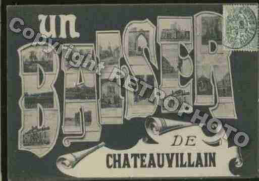 Ville de CHATEAUVILLAIN Carte postale ancienne