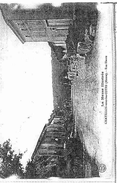 Ville de CHATILLONSOUSLESCOTES Carte postale ancienne