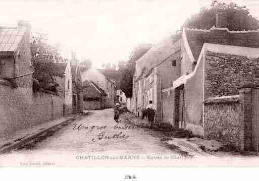 Ville de CHATILLONSURMARNE Carte postale ancienne