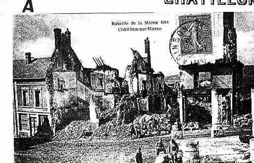 Ville de CHATILLONSURMARNE Carte postale ancienne