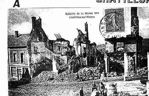 Ville de CHATILLONSURMARNE Carte postale ancienne