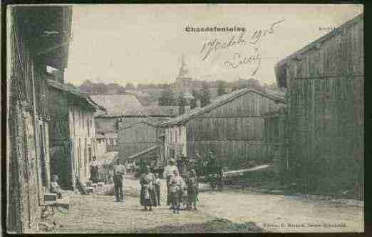 Ville de CHAUDEFONTAINE Carte postale ancienne