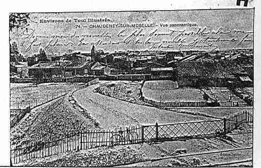 Ville de CHAUDENEYSURMOSELLE Carte postale ancienne