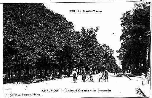 Ville de CHAUMONT Carte postale ancienne
