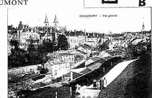 Ville de CHAUMONT Carte postale ancienne