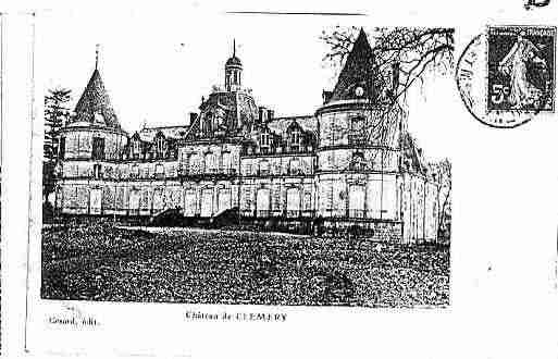 Ville de CLEMERY Carte postale ancienne