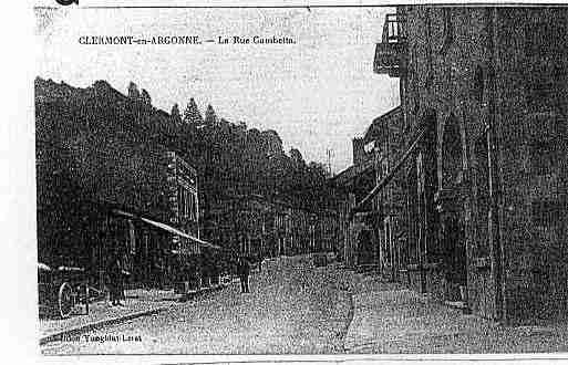 Ville de CLERMONTENARGONNE Carte postale ancienne