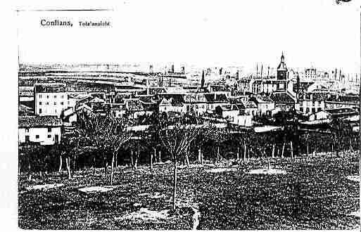 Ville de CONFLANSENJARNISY Carte postale ancienne