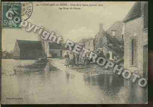 Ville de CONFLANSSURSEINE Carte postale ancienne