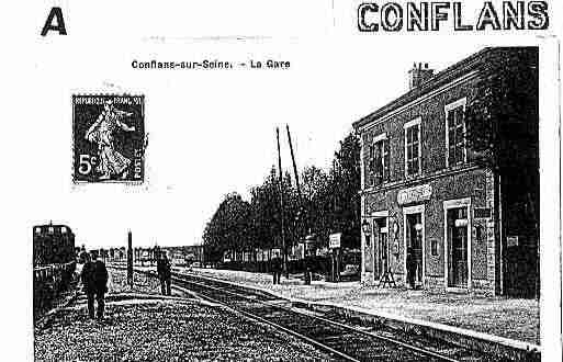 Ville de CONFLANSSURSEINE Carte postale ancienne