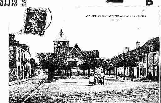 Ville de CONFLANSSURSEINE Carte postale ancienne
