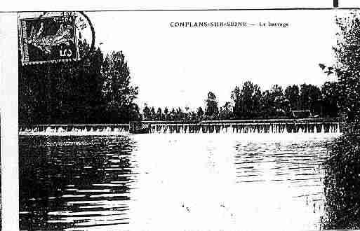 Ville de CONFLANSSURSEINE Carte postale ancienne