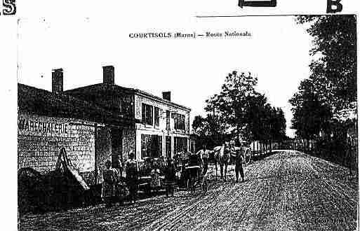 Ville de COURTISOLS Carte postale ancienne