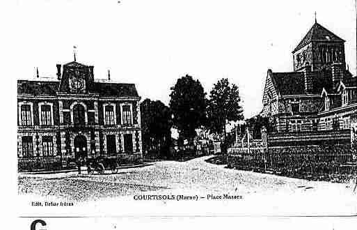Ville de COURTISOLS Carte postale ancienne