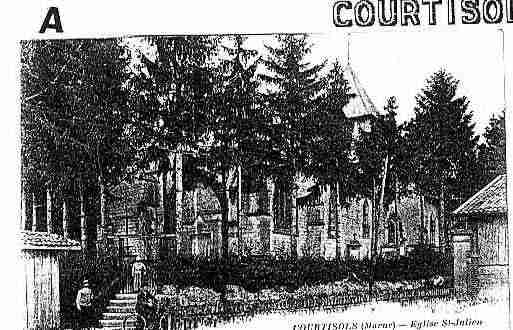 Ville de COURTISOLS Carte postale ancienne