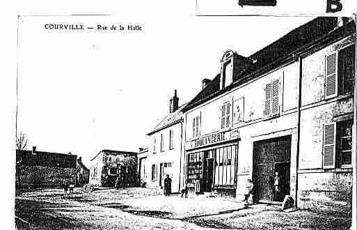 Ville de COURVILLE Carte postale ancienne