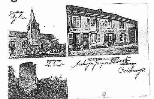 Ville de CREHANGE Carte postale ancienne