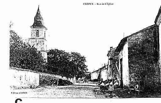 Ville de CREPEY Carte postale ancienne