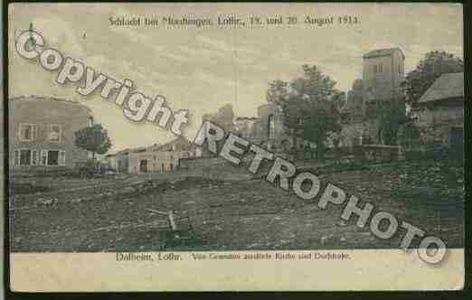 Ville de DALHAIN Carte postale ancienne