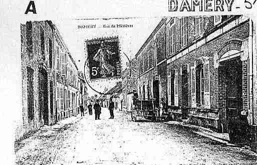 Ville de DAMERY Carte postale ancienne