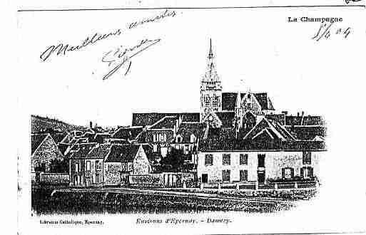 Ville de DAMERY Carte postale ancienne