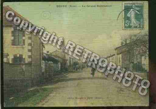 Ville de DIEUESURMEUSE Carte postale ancienne