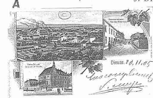 Ville de DIEUZE Carte postale ancienne