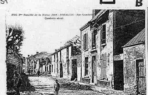 Ville de DORMANS Carte postale ancienne