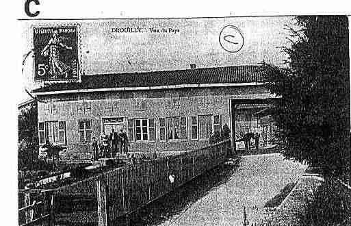 Ville de DROUILLY Carte postale ancienne