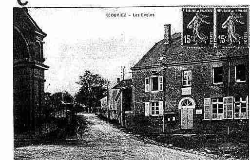 Ville de ECOUVIEZ Carte postale ancienne