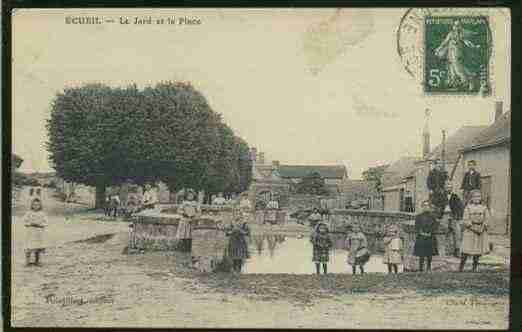 Ville de ECUEIL Carte postale ancienne