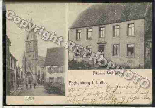 Ville de ENCHENBERG Carte postale ancienne