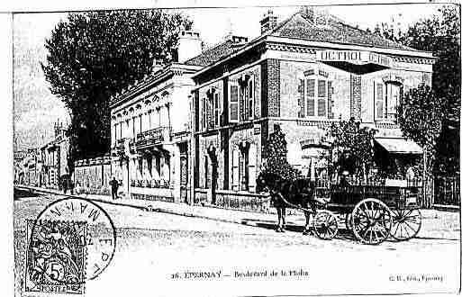 Ville de EPERNAY Carte postale ancienne