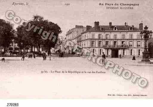 Ville de EPERNAY Carte postale ancienne