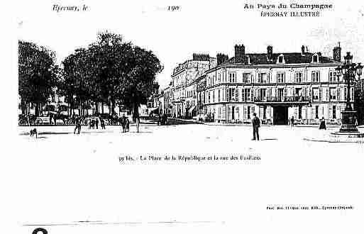 Ville de EPERNAY Carte postale ancienne