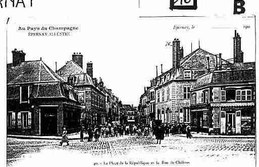 Ville de EPERNAY Carte postale ancienne