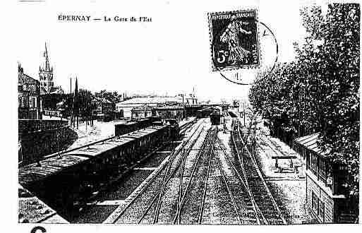 Ville de EPERNAY Carte postale ancienne